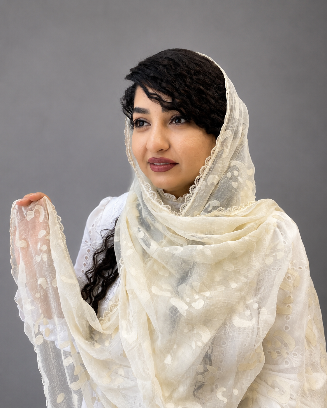 شال حریر مخمل کوب طرح پلنگی