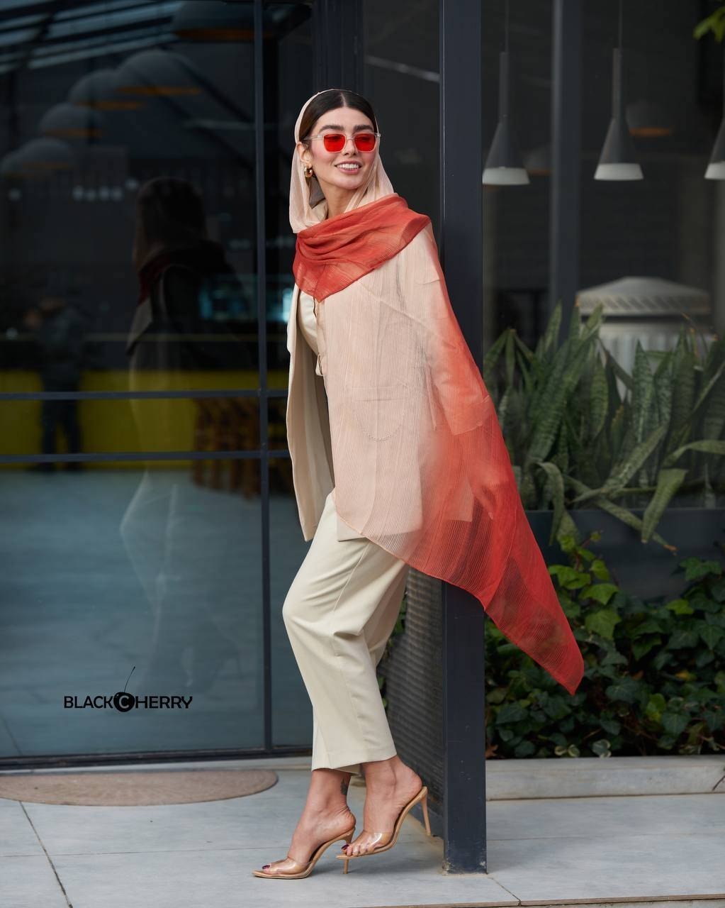 شال حریر کبریتی طیفی وارداتی