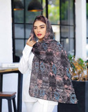 شال نخی چاپی با طرح اسلیمی